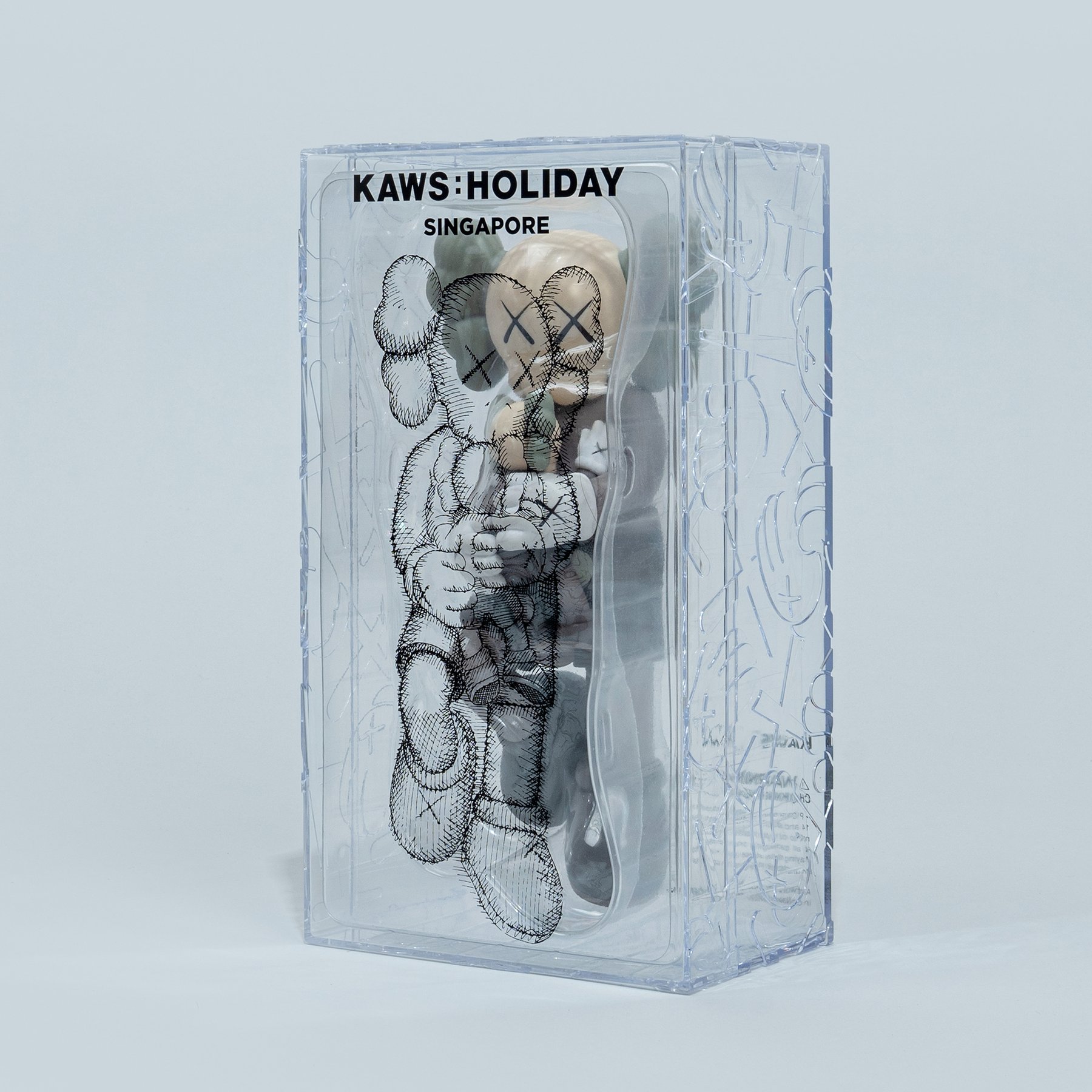KAWS : Holiday Singapore Brown + Grey + Black Set of 3
