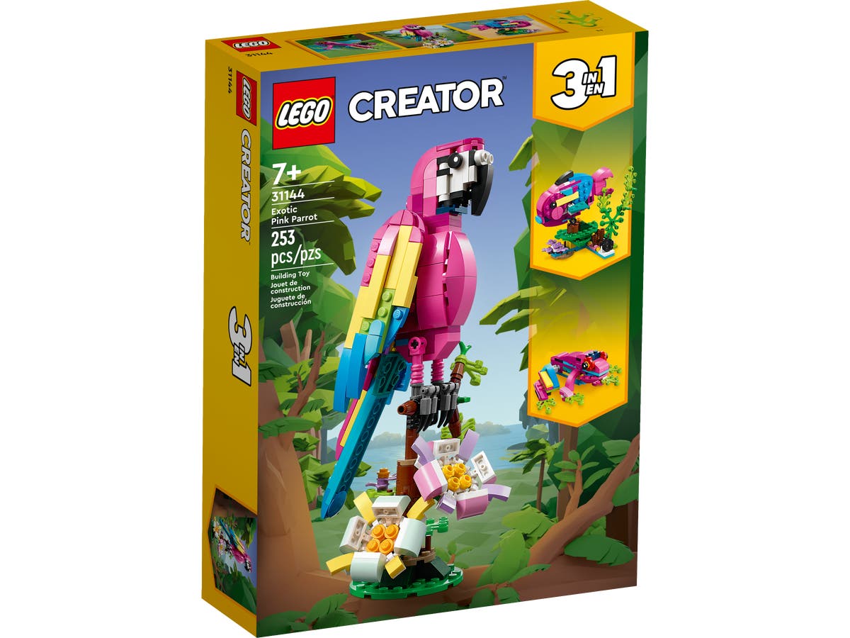 LEGO Creator 3-in-1 Series 31144 Exotic Pink Parrot