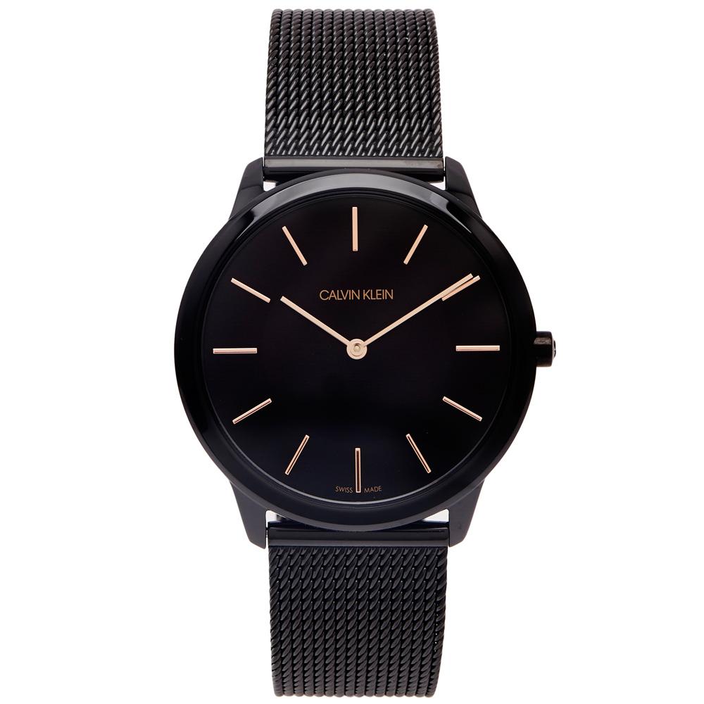 Calvin Klein K3M21421 Minimal Black Mesh Strap Mens Watch