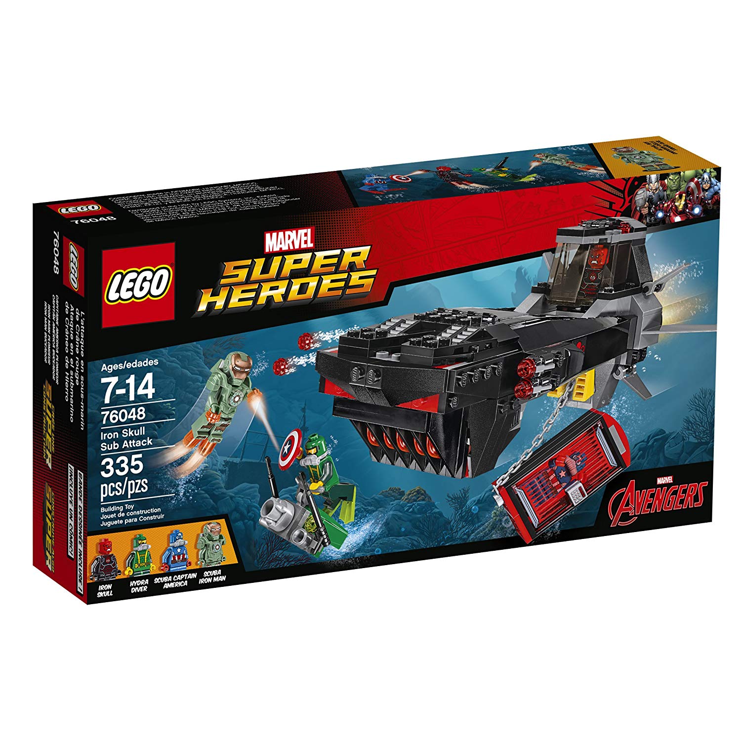 LEGO 76048 Marvel Super Heroes  The Avengers Iron Skull Sub Attack