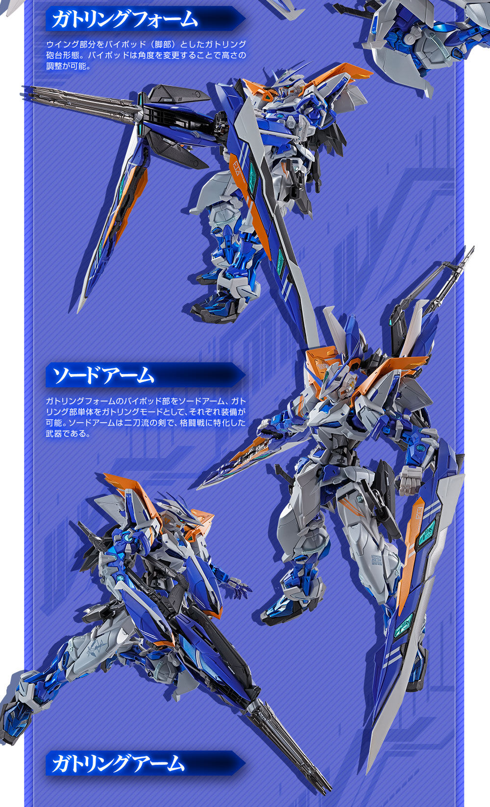 Bandai Metal Build MB Gundam Astray Blue Frame Second Revise