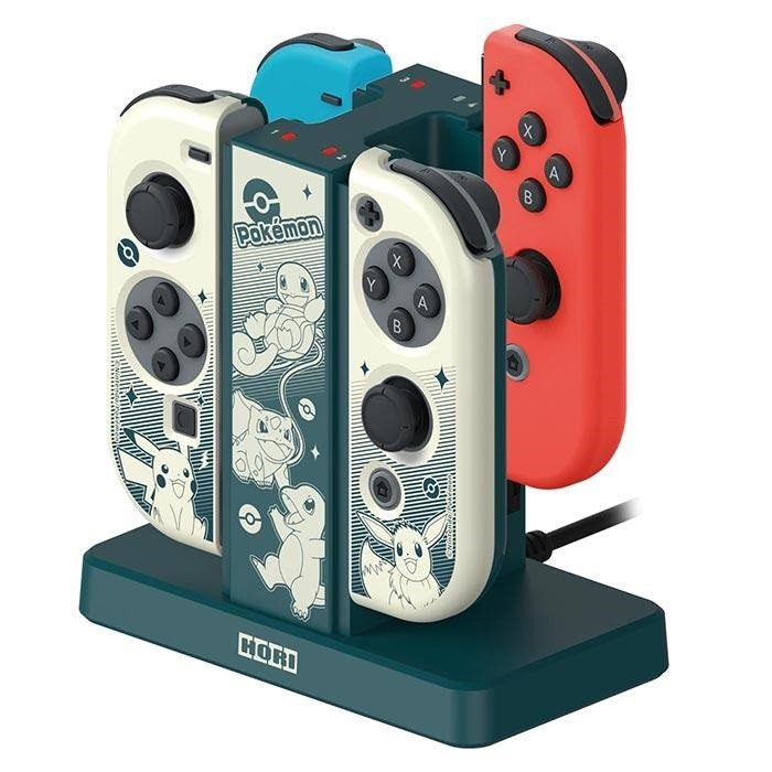 NS Joy-Controller Charging Stand (For 4 Use) + PC Cover [Pokémon] (AD13-001A) (JPN Ver.) (Hori) - ASIA