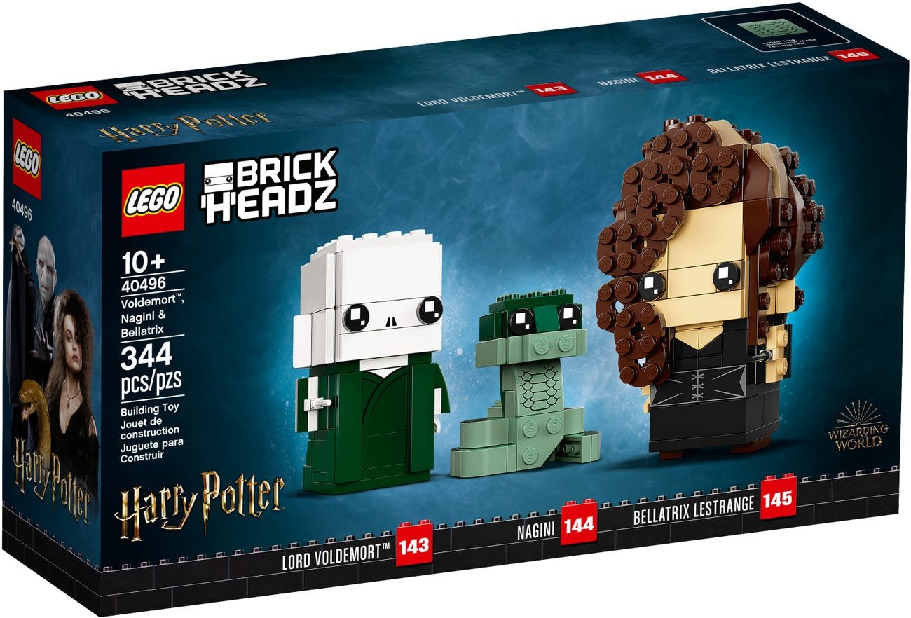LEGO BrickHeadz 40496 Voldemort , Nagini & Bellatrix