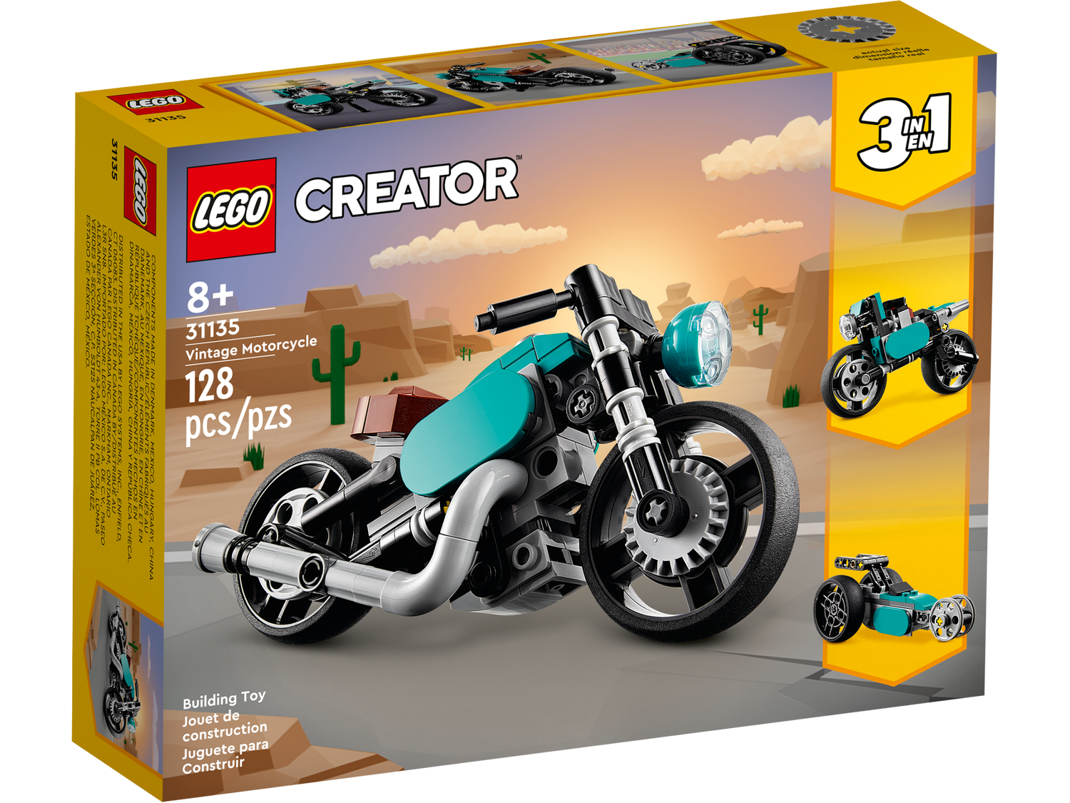 LEGO Creator 3-in-1 Series 31135 Vintage Motorcycle