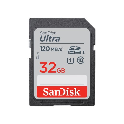 SanDisk 32GB Ultra SD Memory Flash Card 120MB/s SDSDUN4-032G-GN6IN