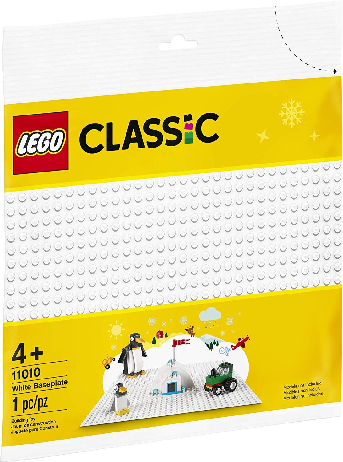 LEGO Classic Series 11010: White baseplate