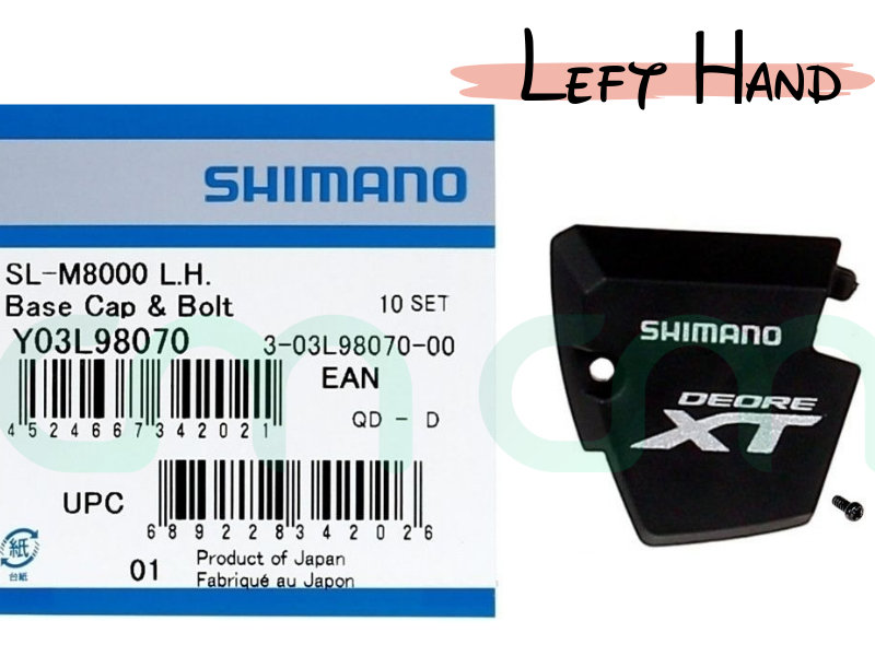 Shimano Deore XT SL-M8000 Left Hand Base Cap & Bolt Y03L98070 NIB