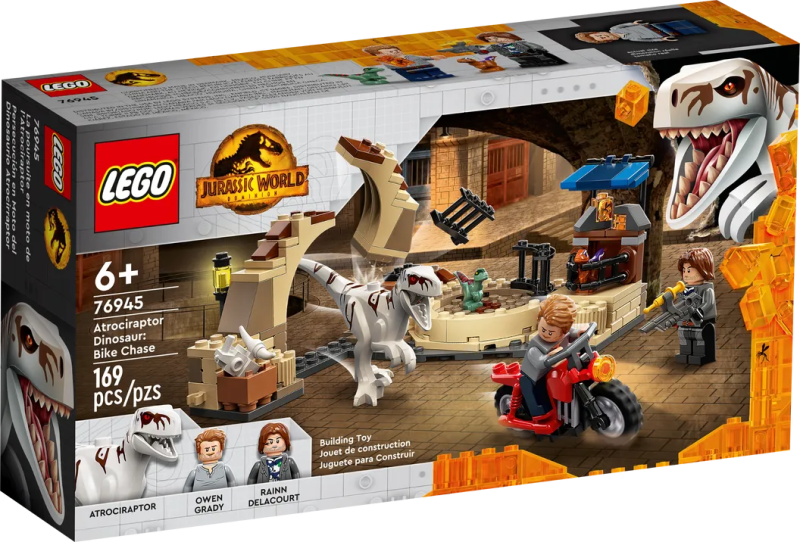 LEGO  Jurassic Park 76945 Atrociraptor Dinosaur: Bike Chase