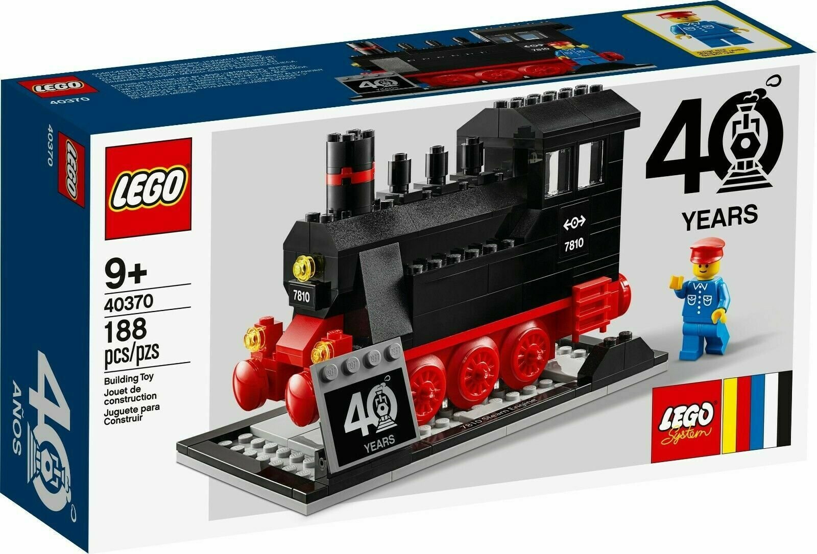 LEGO Exclusive 40370 Train 40th Year Anniversary Set Limited Edition