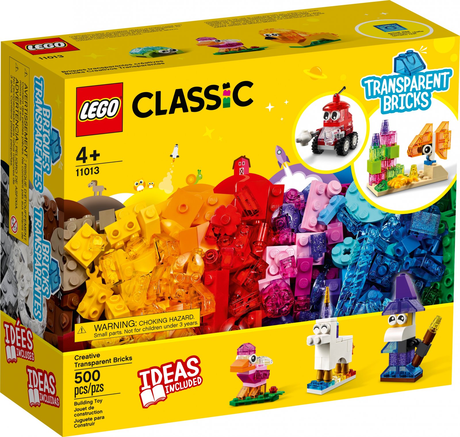 LEGO Classic Series 11013 Creative Transparent Bricks