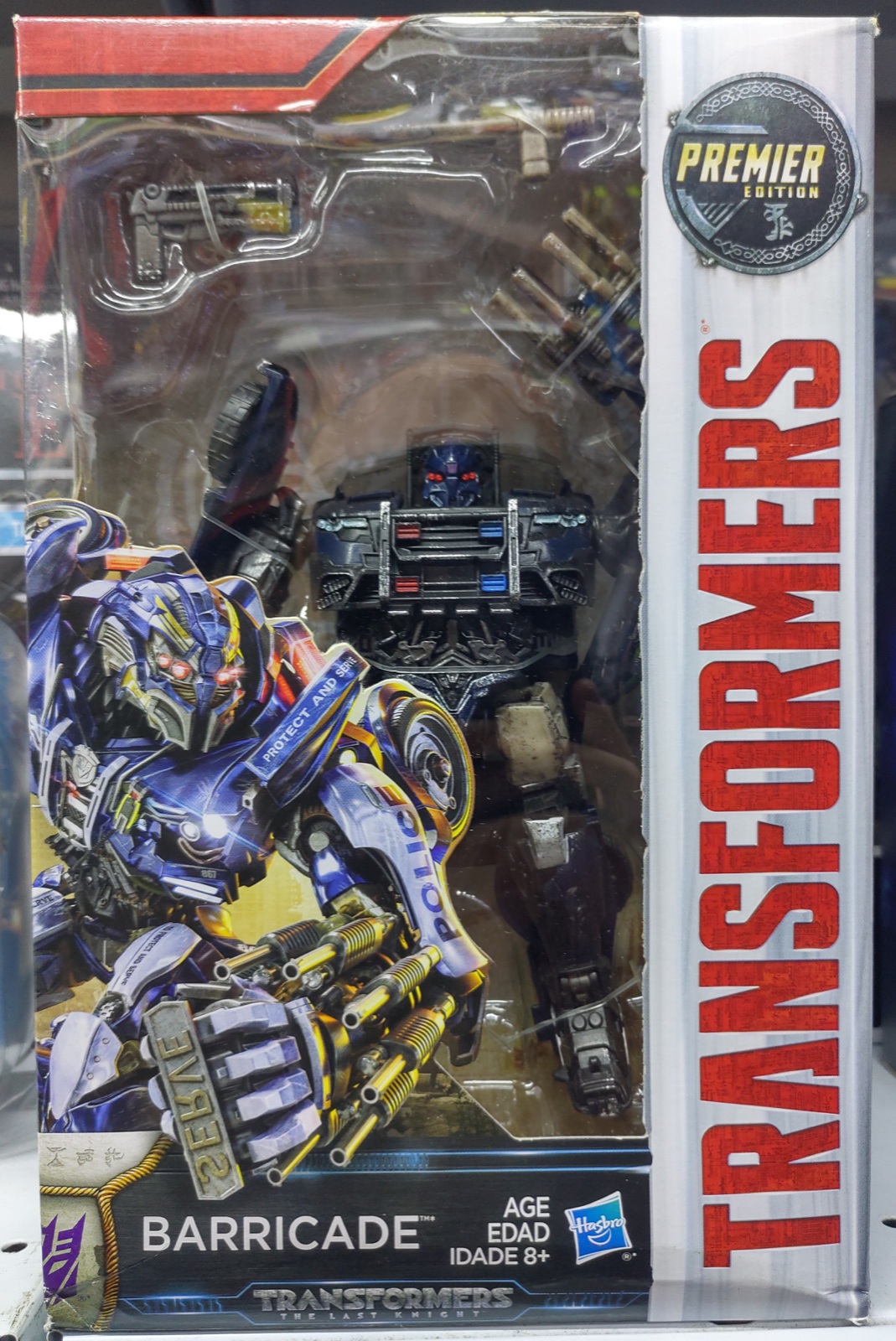 Transformers the Last Knight Deluxe Class Barricade Premier Edition Custom Painted.