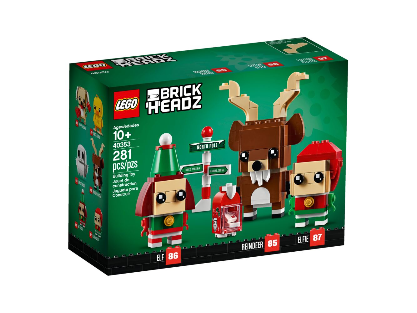 LEGO 40353 BrickHeadz Reindeer, Elf and Elfie