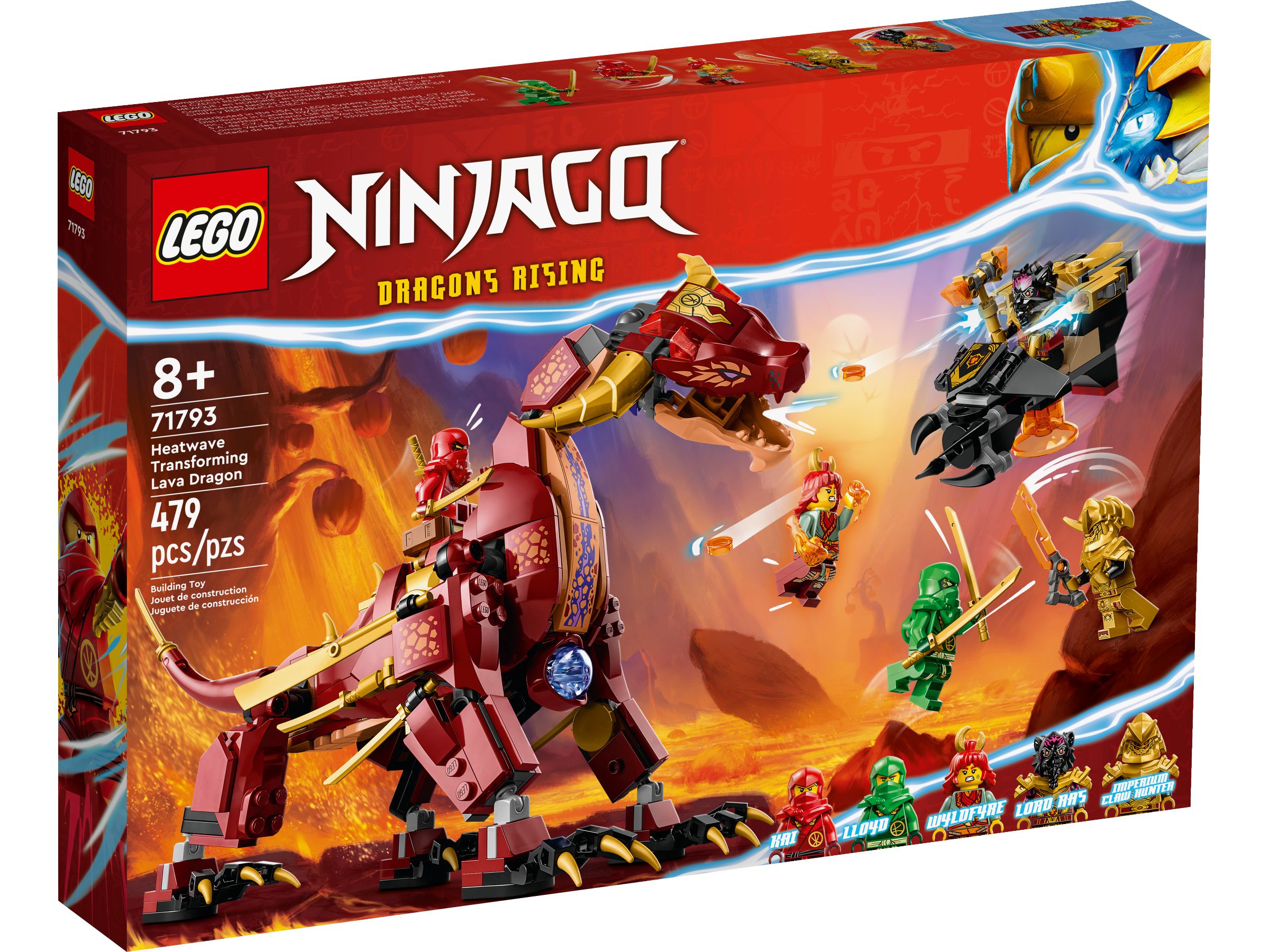 LEGO Ninjago Series 71793 Heatwave Transforming Lava Dragon - Heatwave