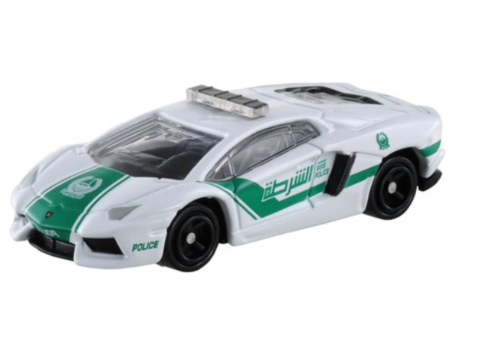 Takara Tomy Tomica No.087 Lamborghini Aventador LP700-4 Dubai Police Diecast Car