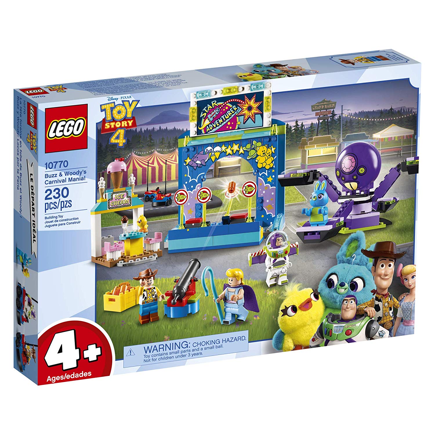 LEGO 10770 Disney Series Pixar’s Toy Story 4 Buzz & Woody’s Carnival Mania
