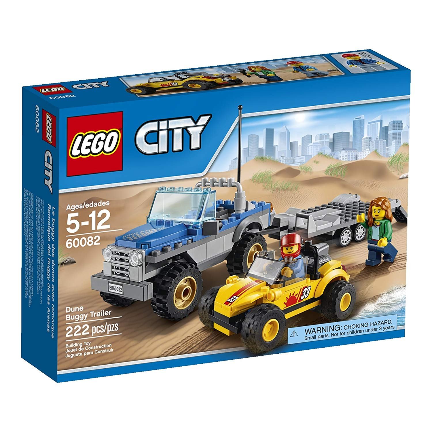 LEGO 60082 City Great Vehicles Dune Buggy Trailer