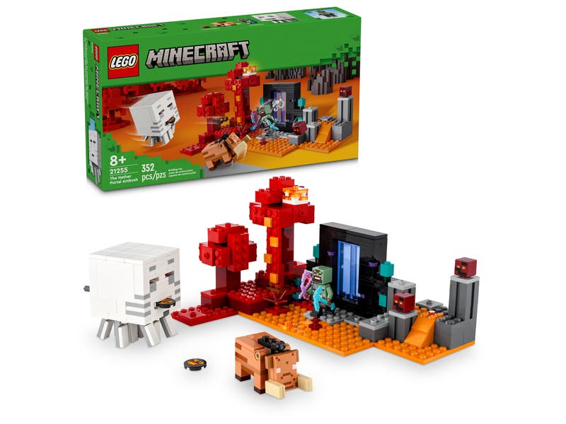 LEGO Minecraft Series 21255 The Nether Portal Ambush