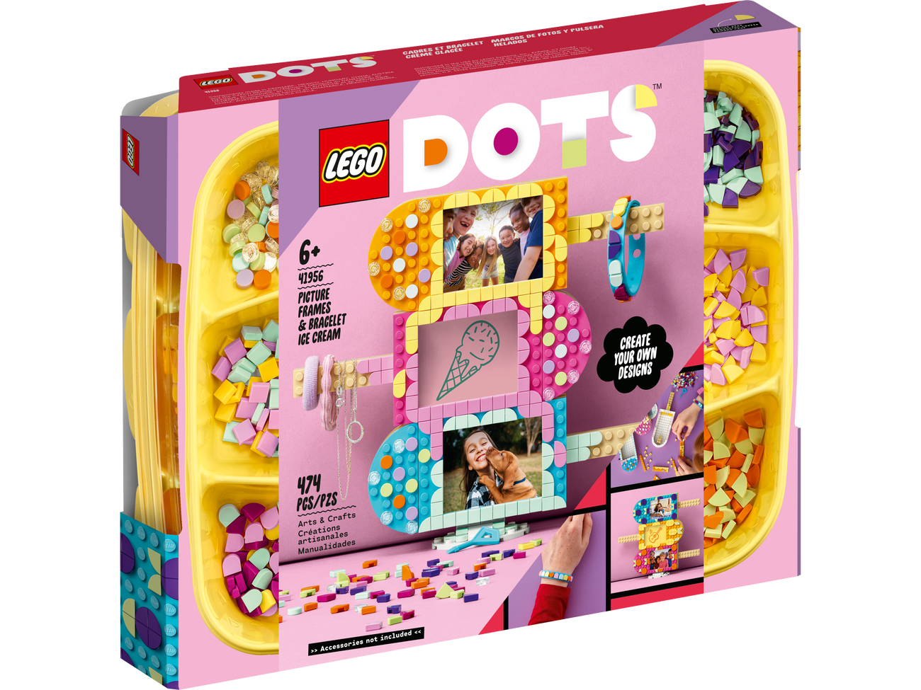 LEGO DOTS 41956 Ice Cream Picture Frames & Bracelet