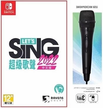 Nintendo Switch Game NS Let's Sing 2022 MIC Bundle Edition Chinese/English Ver