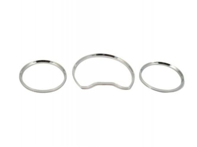 Chromed Gauge Dashboard Rings Bazel for Mercedes Benz W202 1996~2000  (3 PCS)