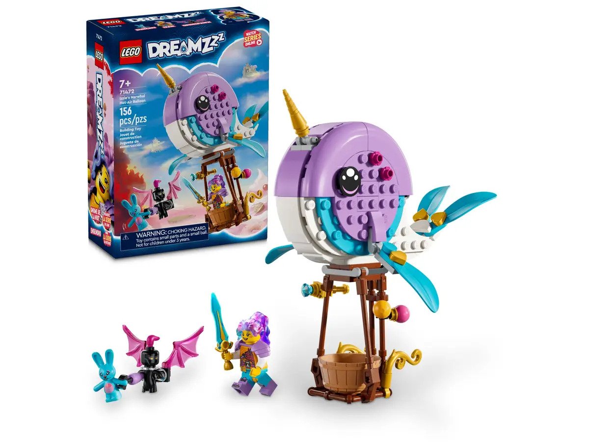 LEGO DREAMZzz Series 71472 Izzie's Narwhal Hot-Air Balloon