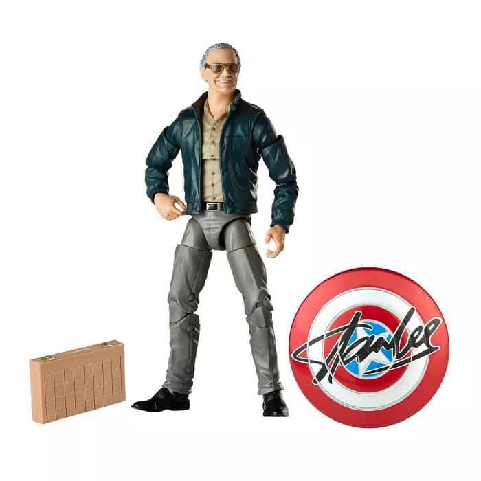 MARVEL LEGENDS SERIES 6" INCH STAN LEE + CAPTAIN AMERICA SHIELD HASBRO IN STOCK