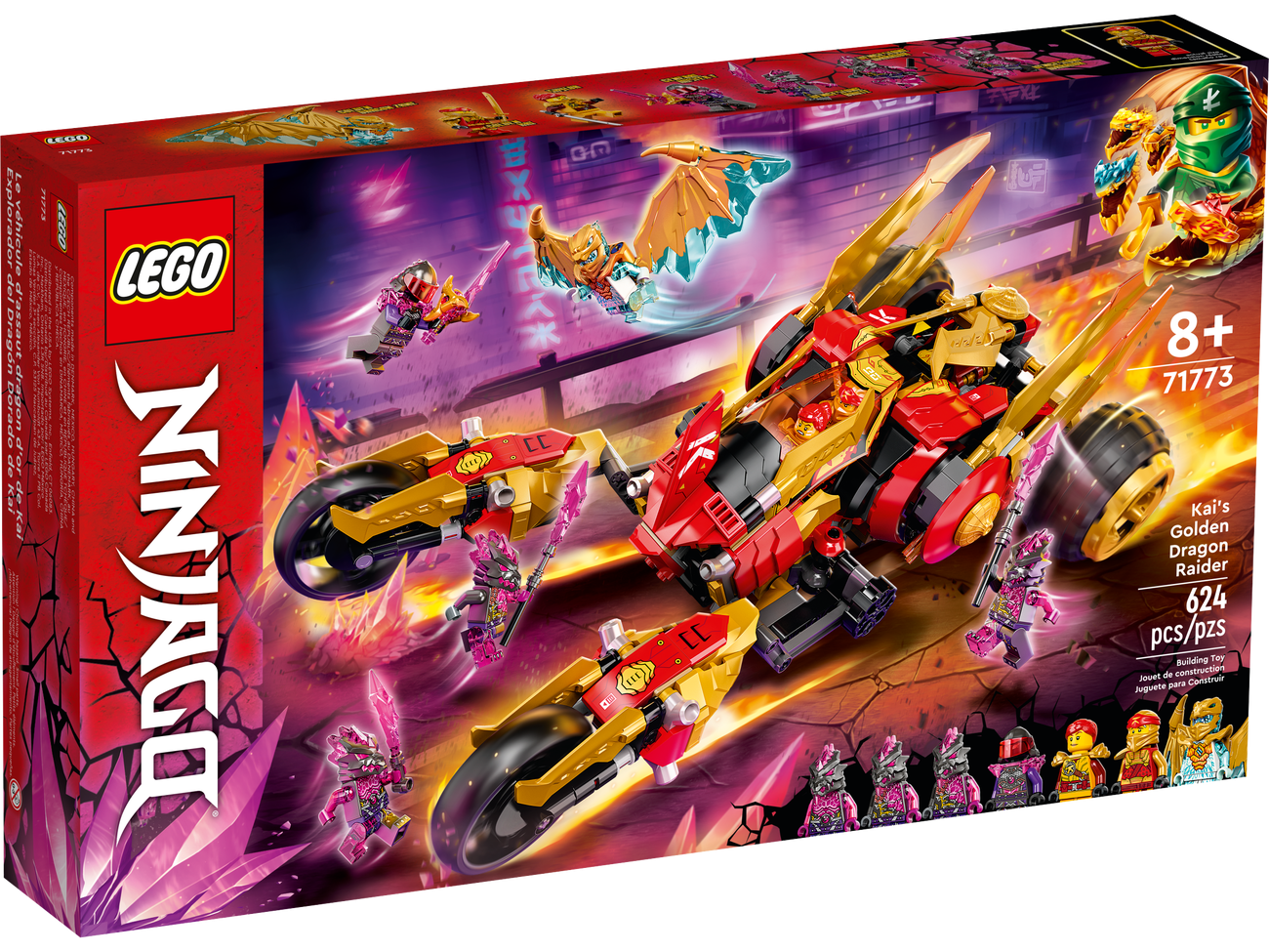 LEGO NINJAGO 71773 Kai’s Golden Dragon Raider