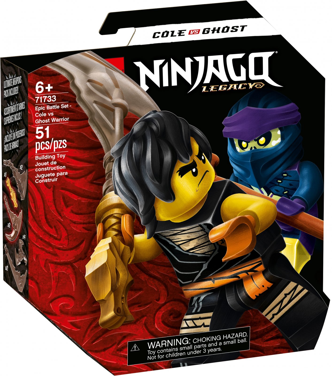 LEGO Ninjago Series 71733 Epic Battle Set - Cole vs. Ghost Warrior
