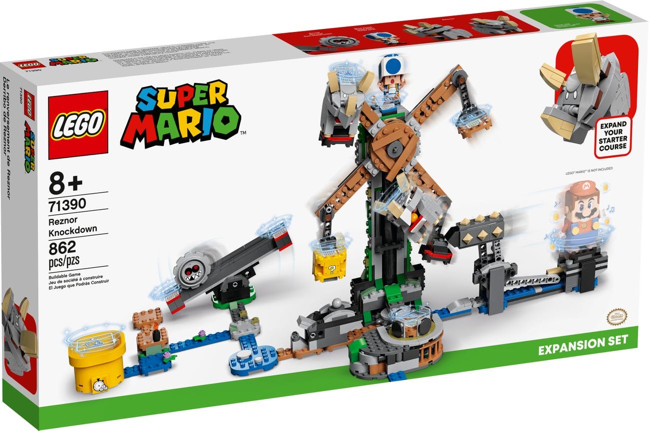 LEGO Super Mario Bros 71390 Reznor Knockdown Expansion Set