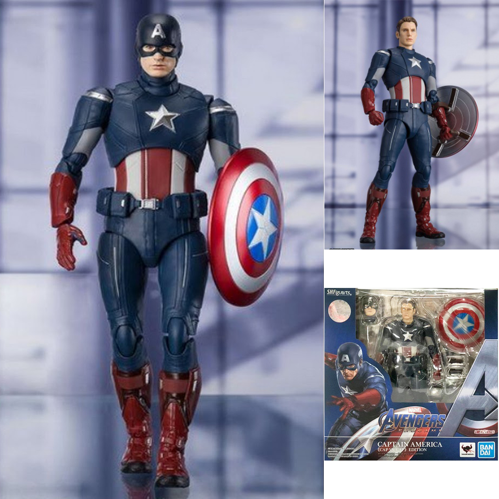 Bandai S.H.Figuarts Marvel Avengers 4 End Game Captain America <Cap VS. Cap> Edition.