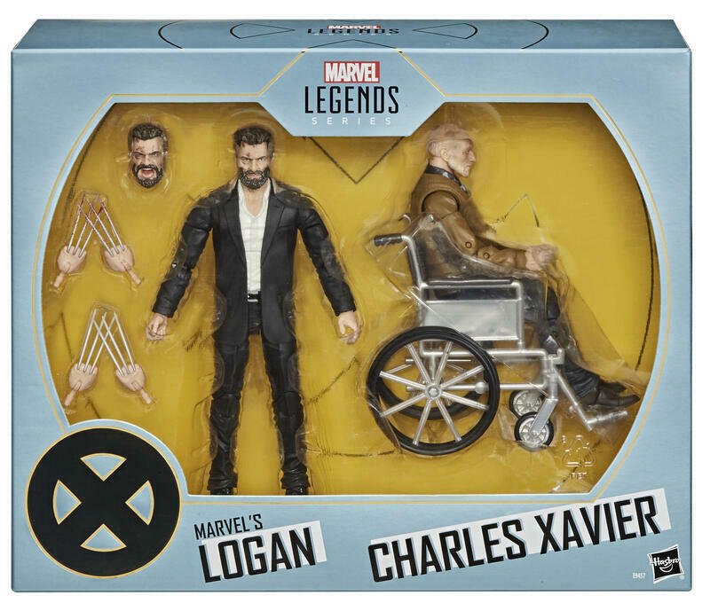 Hasbro MARVEL LEGENDS 6” X-MEN MARVEL'S LOGAN & CHARLES XAVIER FIGURE 2-PACK SDCC  2020