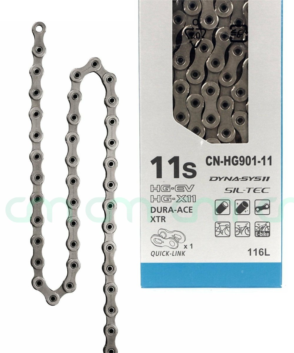 Shimano CN-HG901-11 11-speed 116L XTR / Dura Ace / E-Bike w/Quick-Link Chain NIB