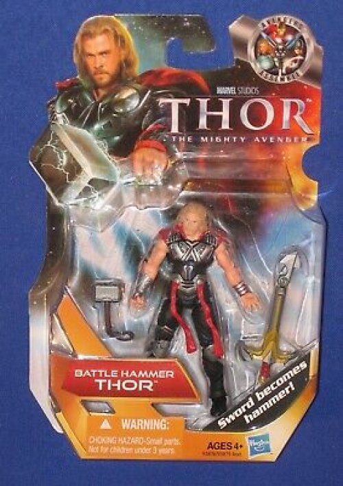 Hasbro Marvel Thor 4" Action Figure Movie 2011 Batt Hammer MOC Avengers Universe