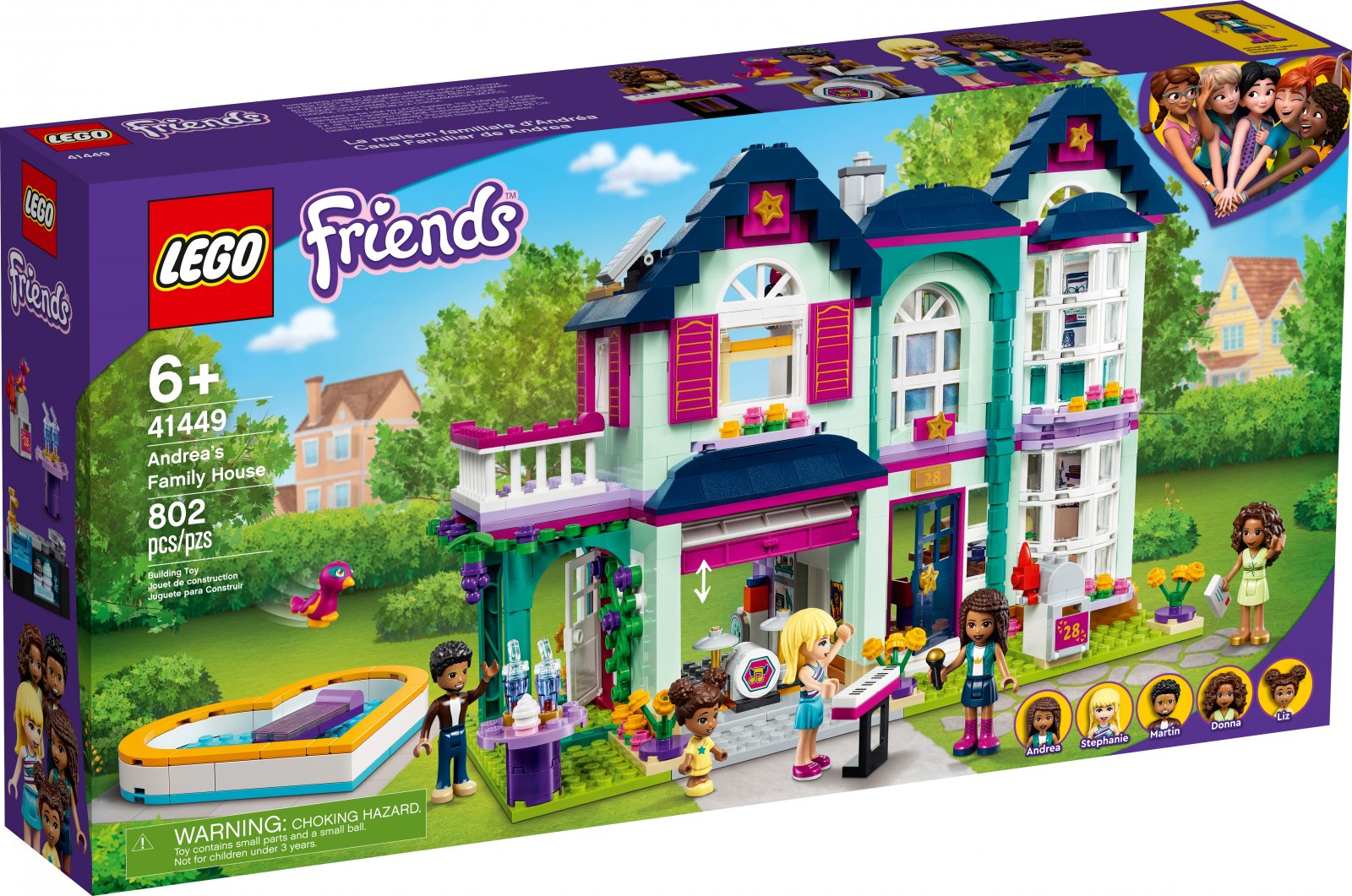 LEGO Friends Series 41449 Andrea's Family House