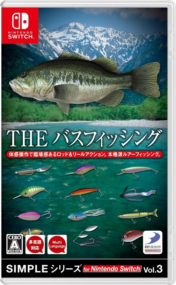 Nintendo Switch Game NS SIMPLE Series Vol.3 THE Bass Fishing (Japan Version) CHI/ENG/JAP