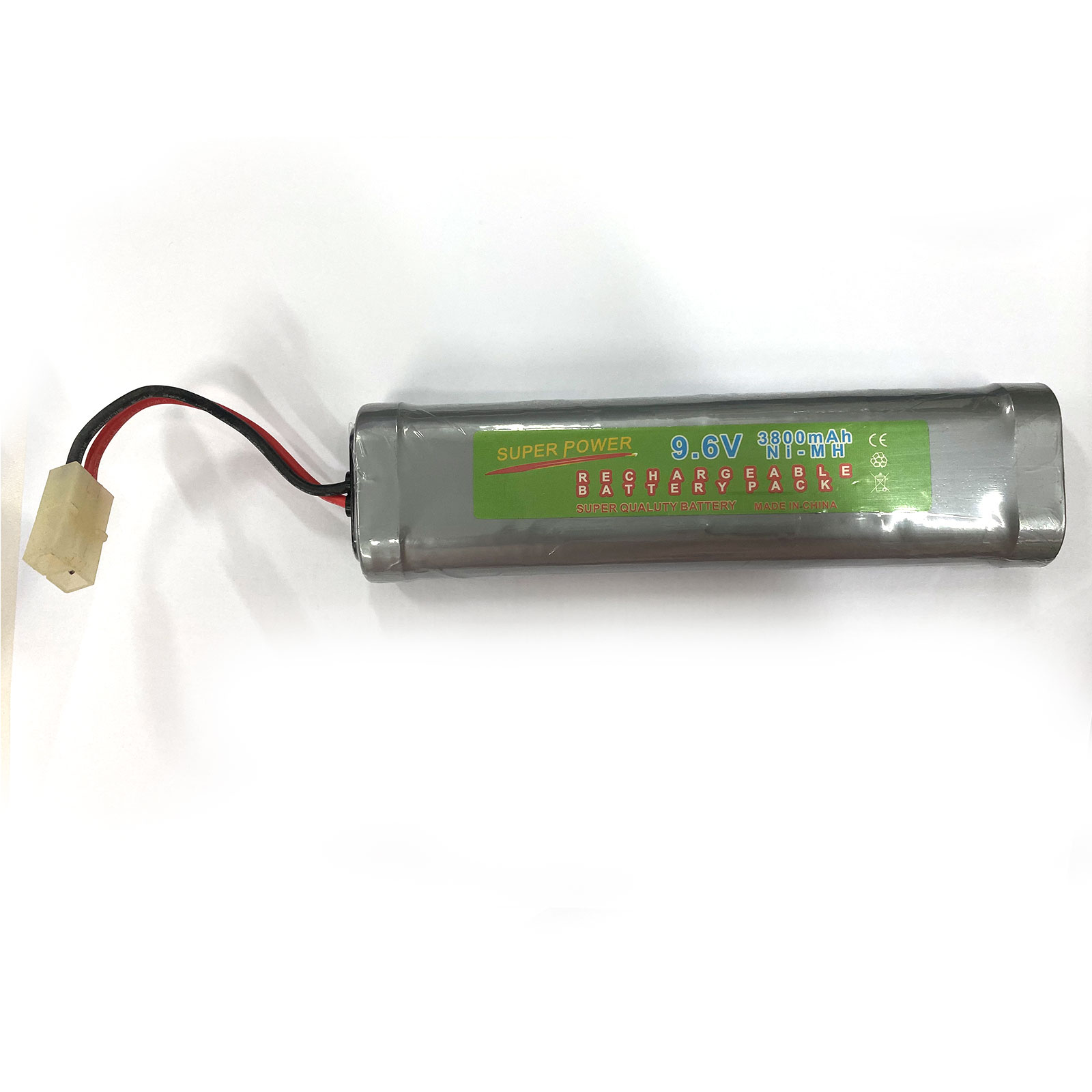 1pcs 9.6V 3800mAh Ni-MH Rechargeable Battery Pack RC