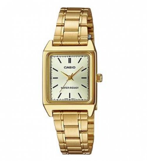 Casio LTP-V007G-9E Women's Watch DISPLAY Analog Gold Tone Stainless Steel Band