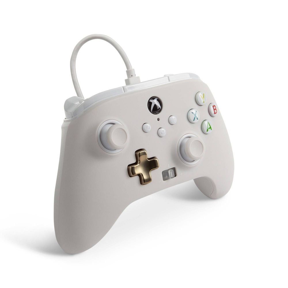PowerA Xbox Series X|S 加強版有線手掣 - 霧白