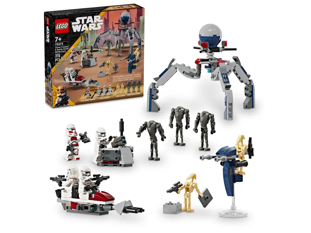 LEGO Star Wars TM Series 75372 Clone Trooper™ & Battle Droid™ Battle Pa