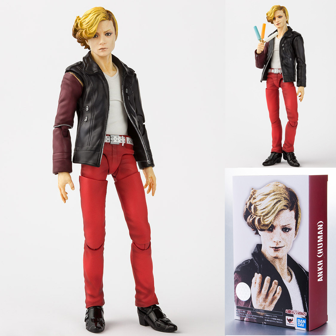 Bandai S.H.Figuarts Masked Kamen Rider OOO Ankh (Human) Action Figure Japan LTD