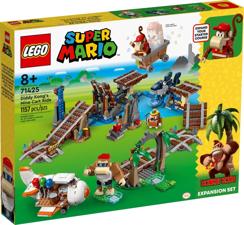 LEGO Super Mario Series 71425 Diddy Kong's Mine Cart Ride Expansion Set