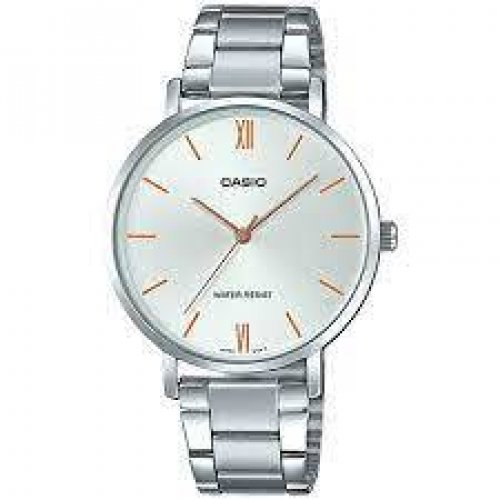 Casio MTP-VT01D-7B Stainless Steel Analog Mens Watch MTP-VT01 New Original