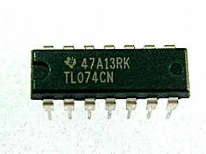 TI/ST TL074CN DIP LOW NOISE JFET INPUT OPERATIONAL