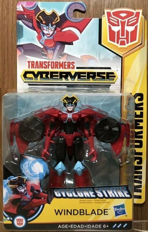 Hasbro Transformers Cyberverse Cyclone Strike Warrior Class Windblade in stock