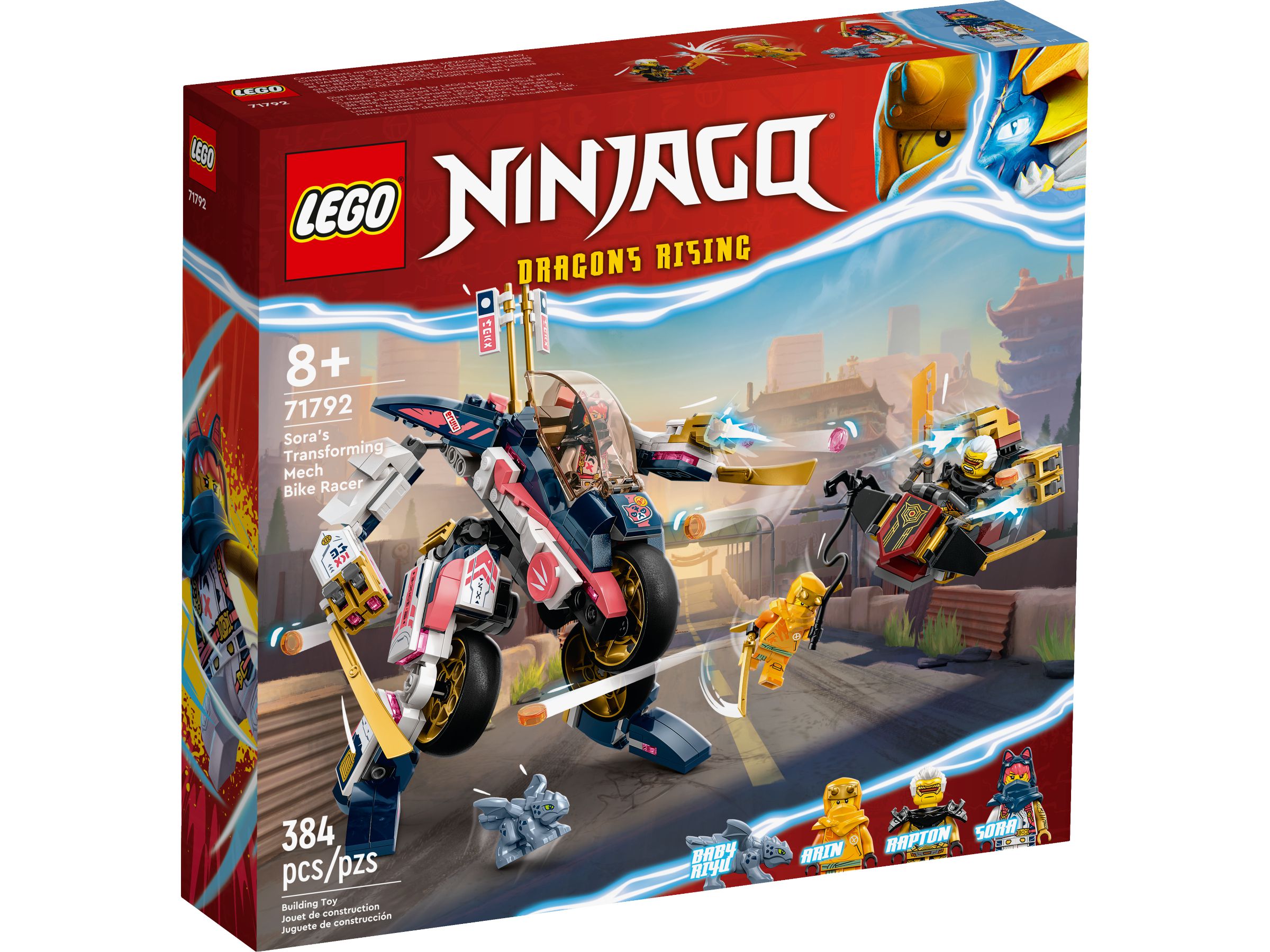 LEGO Ninjago Series 71792 Sora's Transforming Mech Bike Racer - Sora