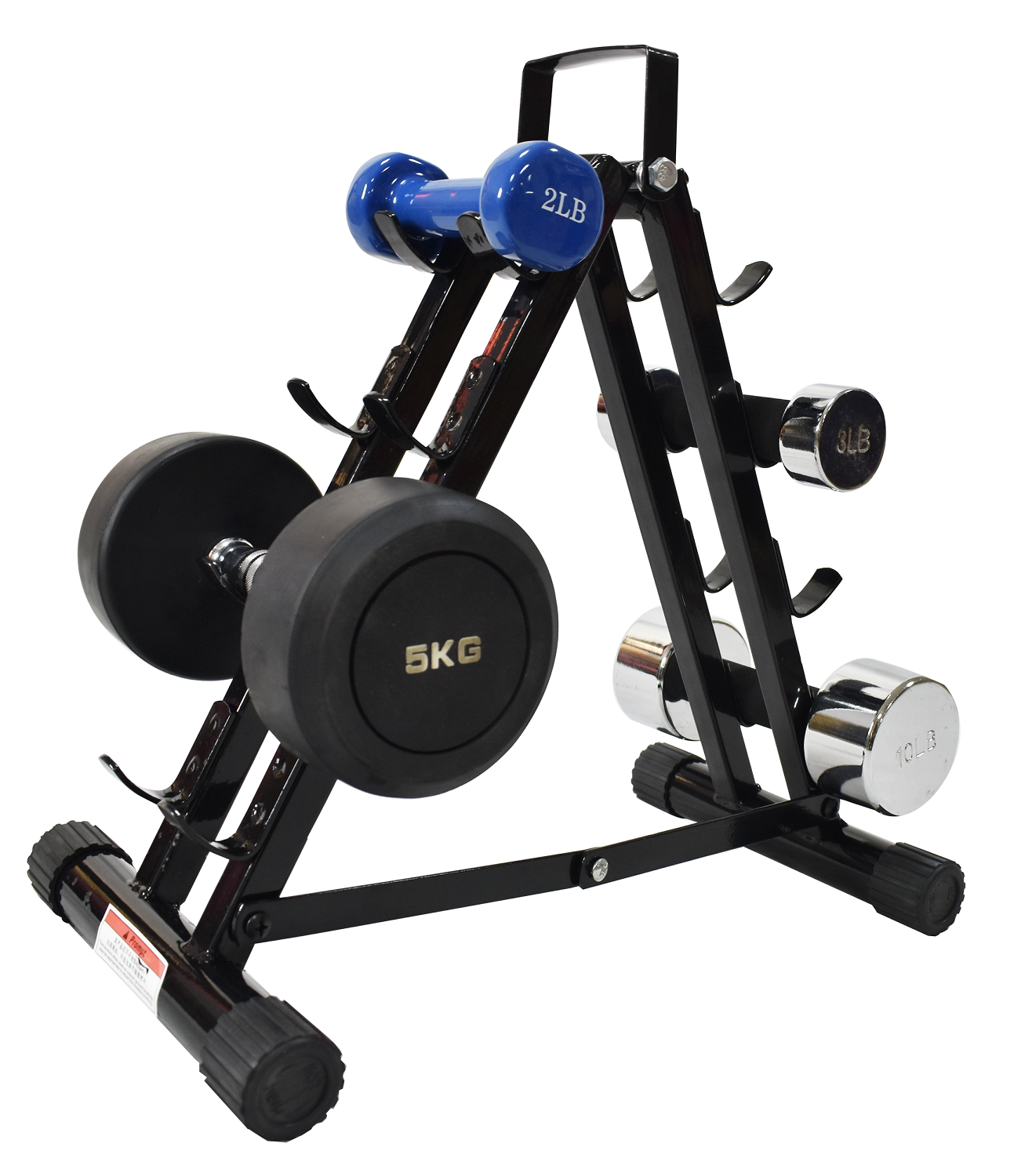 TREEWALKER Dumbbell Rack 3 Holder Dumbell Holder Storage Stand Display Rack