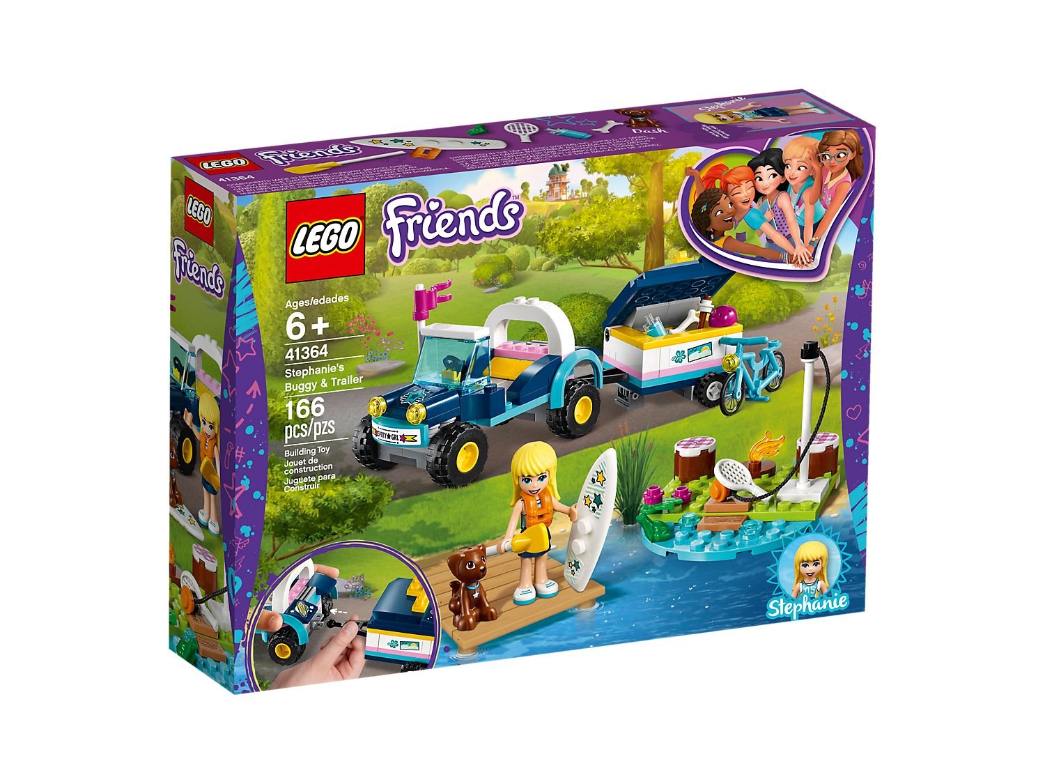 LEGO 41364 Friends Stephanie's Buggy & Trailer