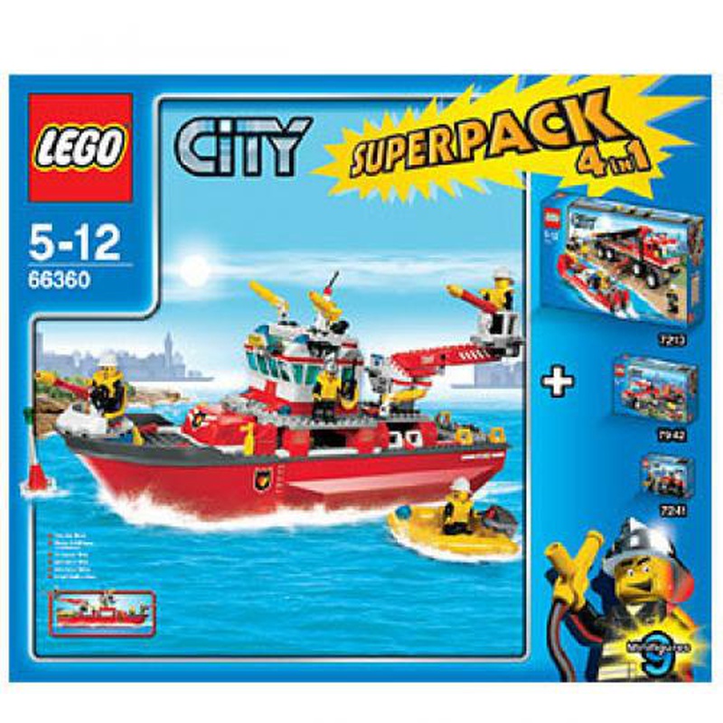 LEGO 66360 City Super Pack 4 in 1 (7207 7213 7241 7942)