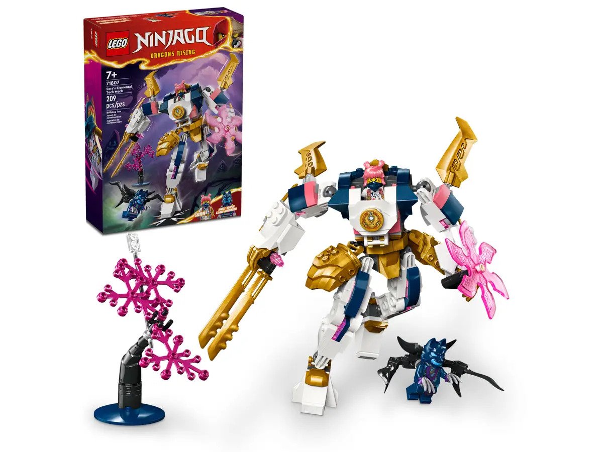 LEGO NINJAGO Series 71807 Sora's Elemental Tech Mech