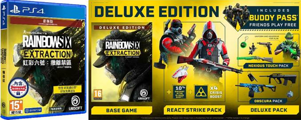 PlayStation 4 PS4 Rainbow Six Extraction Deluxe Edition Chinese/English Ver PS4-1888